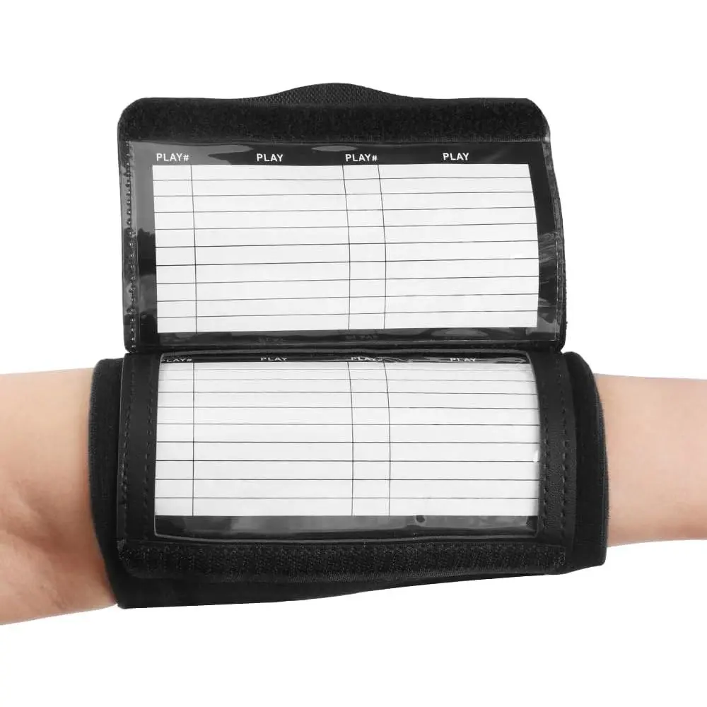 Football Wristband Wrist Coaches for Football Play Wristbands for Adult Youth Quarterback Gear Wristband Playbook Softball Wristbands for Signs