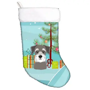 Carolines Treasures  Christmas Tree & Schnauzer Christmas Stocking