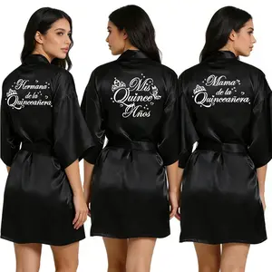 3 Pcs Elegant Quinceañera Celebration Gown Mis Quince Años Robe Girls 15th Anniversary Bathrobe for Birthday Party