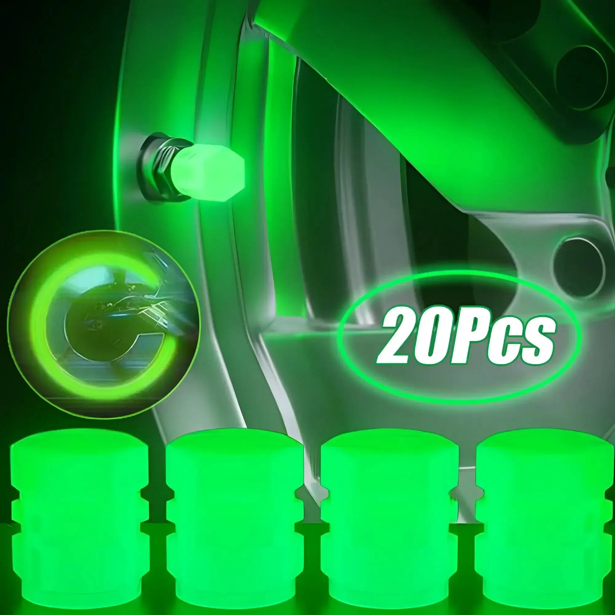 Fluorescent luminous valve covers