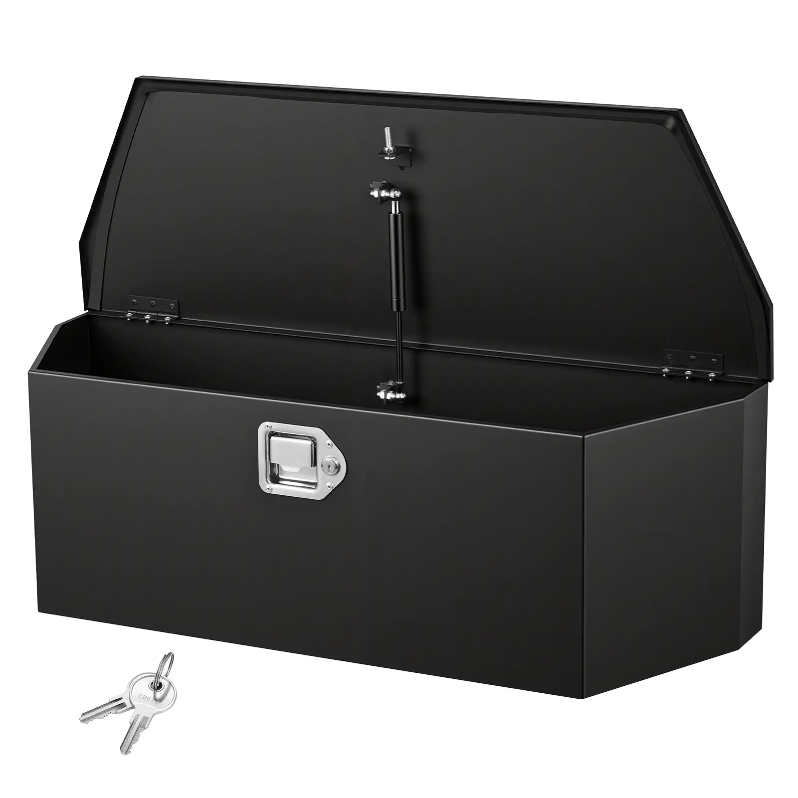【summerfinds】VEVOR 36"x12.3"x12" Heavy-Duty Lockable Steel Trailer Tongue Tool Box with Keys, Durable Metal Truck Accessory & RV Storage Organizer, Black Utility Chest, Durable Toolbox