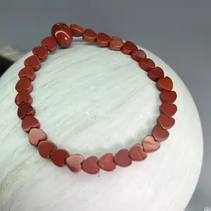Faceted Red Jasper Crystal Bracelet