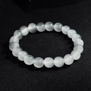 Pure natural jade, Tianshan Cui, elegant temperament, ink and cloud bracelet, high-quality female chalcedony