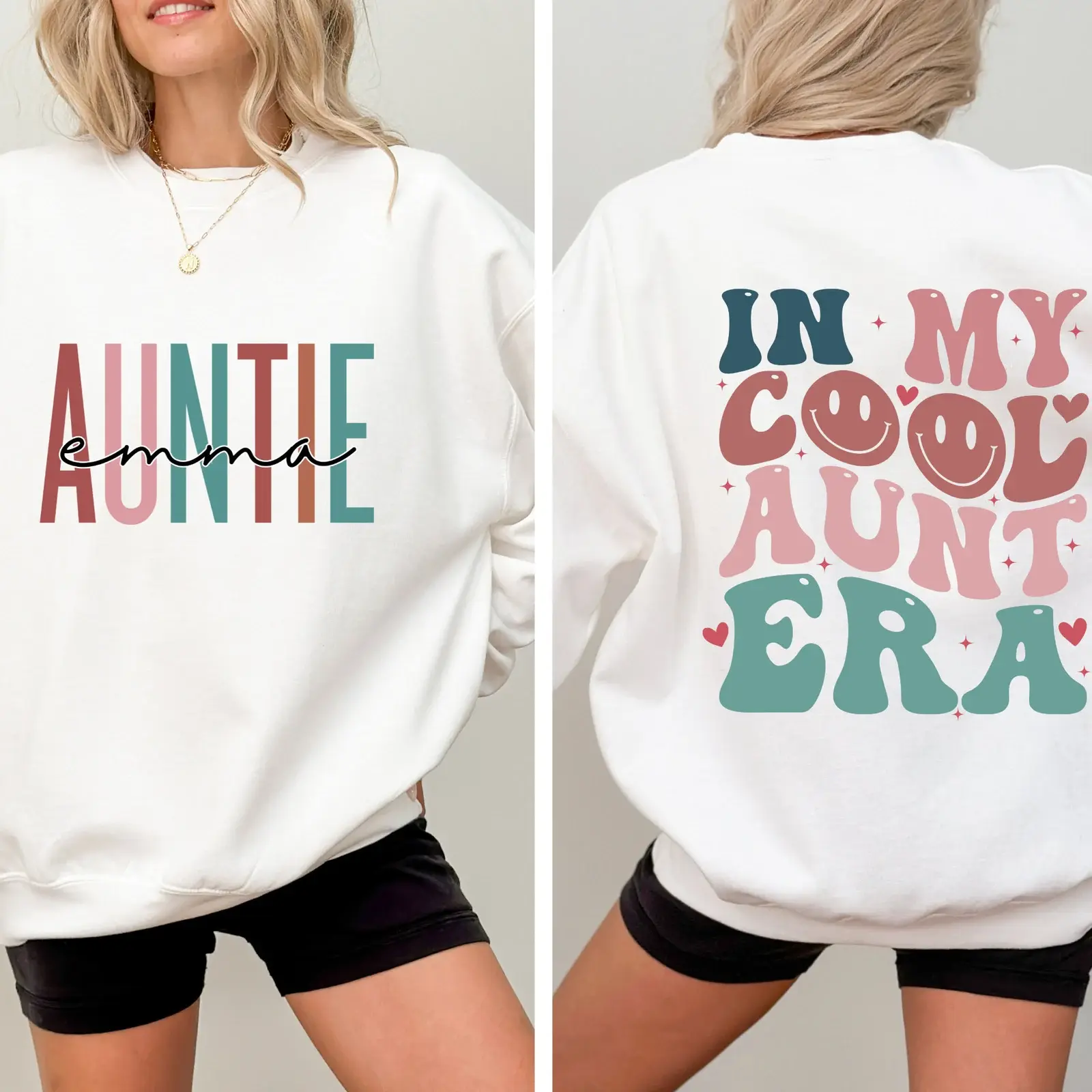 Custom In My Aunt Was an Aunt Sweatshirt, New Aunt to Be Gift Best Aunt Ever Shirt, In My Surrogate Aunt Era, Aunt Bestie