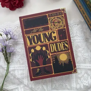 All The Young Dudes Inspired Hardcover Book – 1970s Nostalgia Story, Slow Burn Romance, Found Family Novel
