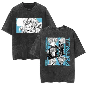 Tomura Shigaraki Villain Manga T-Shirt – My Hero Academia Double-Sided Tee | Hand Quirk Panel Art | Vintage Mineral Wash | Sizes S–3XL