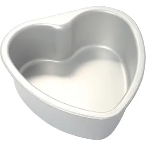 Heart Shaped Cake Pan 6 Inch Aluminum Heart Cake Tin Baking Mold for Valentine's Weddings Birthday Party
