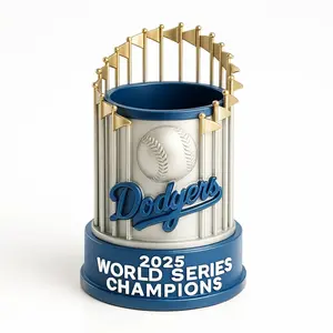 North American Baseball Trophy World Series Universal Souvenir Pen Holder, Perfect Gift for Sports Enthusiasts, Durable & Stylish Design