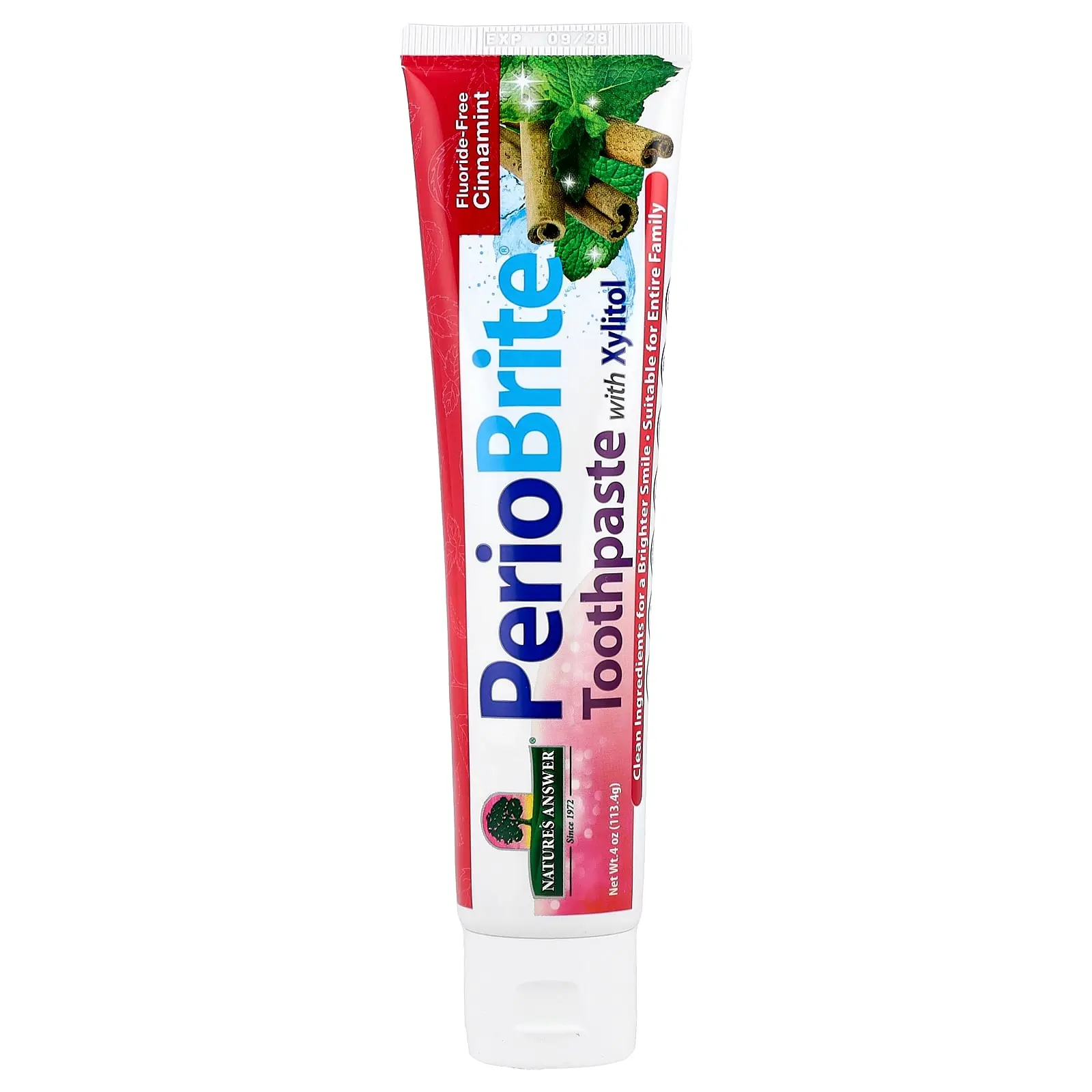 Nature's Answer PerioBrite, Toothpaste with Xylitol, Cinnamint, 4 oz (113.4 g)