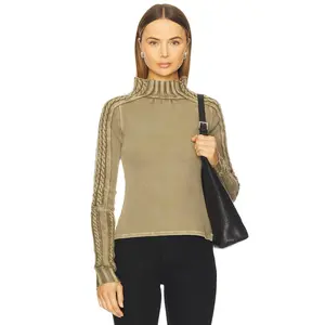 Free People x We The Free Breezy Swit Top In Fossil Dune