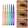 6 Pack Pearl Glitter Eyeliner Gel Pens, Creme Gel Liner, Color Eyeliner Shades Smooth Easy Application Long-Lasting Longwear Eye Liner Colorful Eye Makeup, Eye Makeup Supplies, Eye Makeup Products, Christmas Essential Cosmetics