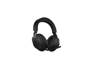 Jabra Evolve2 85 Link380c MS Stereo - Black Wireless Headset / Music Headphones (Microsoft Teams, USB Type-C, Noise-Canceling)