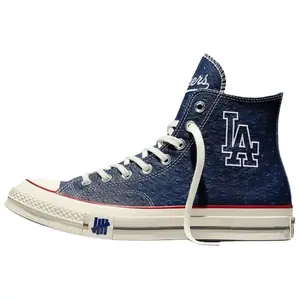 Converse Undefeated x Chuck Taylor 'Los Angeles Dodgers' Men's Round Toe Laces All Seasons Classic Canvas Sneakers with Dodgers-Inspired Detailing & Undefeated Branding