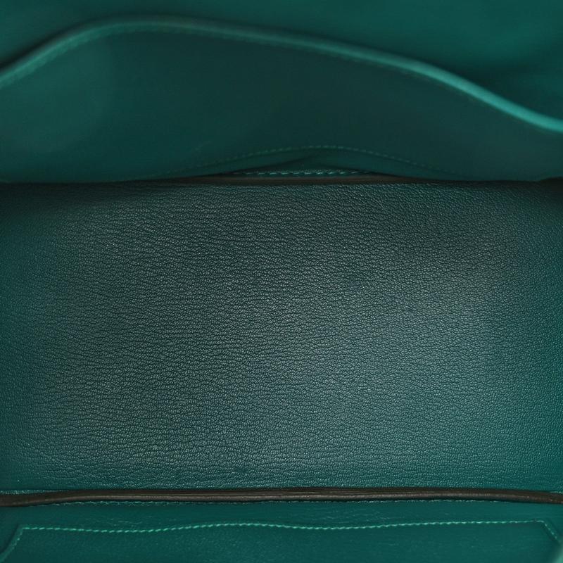 Pre-owned HERMÈS Leather Travel Bags Togo Birkin 30 Malachite