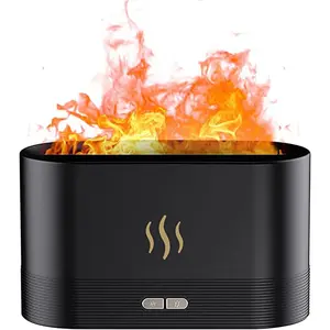 Original Flame Essential Oil Diffuser, Super Quiet Mist Air Humidifier, 180ml Aromatherapy Diffuser, 2 Brightness Night Light & Auto-Off Protection, for Home Office Bedroom