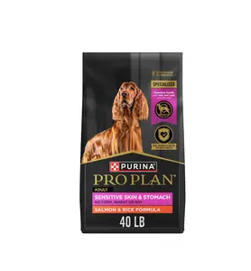 Purina Pro Plan Sensitive Skin and Stomach Dog Food Dry, Adult Salmon & Rice Formula, Digestive Health - 40 lb. Bag