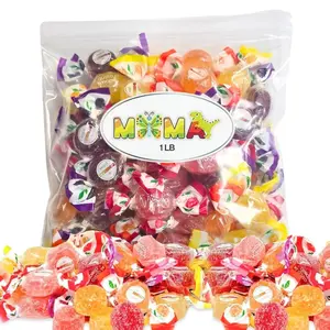 MiMA MIMA B0nelle Italian Rotonda Fruit Jelly Candy 1 lb Assorted Individually Wrapped Real Fruit Flavored Sugar Coated Treats for Gifting & Sharing