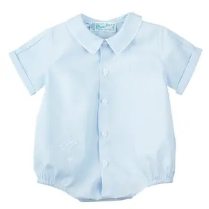 Baby Boys Embroidered Giraffe One-Piece Creeper