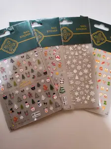 Creator's Christmas 4 PC Nail Sticker Set - Decorative Christmas Nail Art Stickers for DIY Projects & Nail Decoration - M-1642 Collection