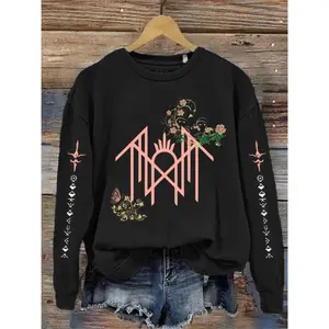 Sleep Token Hoodie- Blooming Symbol Print Vintage Sweatshirt, Gift For Fan Sleeves With Designs
