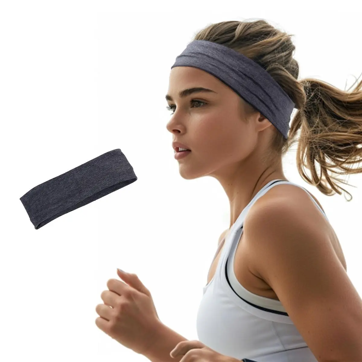 GOOGOO Sport Headbands for Women Men Non Slip Headband Workout Headbands Sweatbands Elastic for Yoga  Gym Running Sports Travel Daily Style，Pack of 1 summer hairstyles #TikTokShopSummerSale