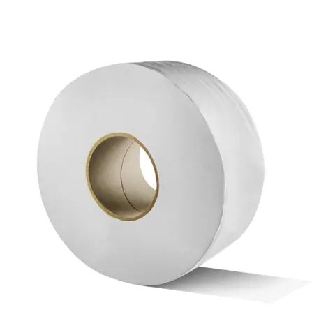 KARAT Jumbo Toilet Tissue Rolls, 12-Pack 9" 2-Ply, Extra Absorbency Eases Bathroom Needs, Designed for Busy Restrooms, Long-Lasting Jumbo Roll Dispenser-Compatible