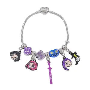 [Christmas Gift] DIY KPop Demon Hunters-Inspired Charm Bracelet – Cute Anime Jewelry Gift for Daughter |   Fashion Accessory for Kids & Adults |   TikTokShop Black Friday
