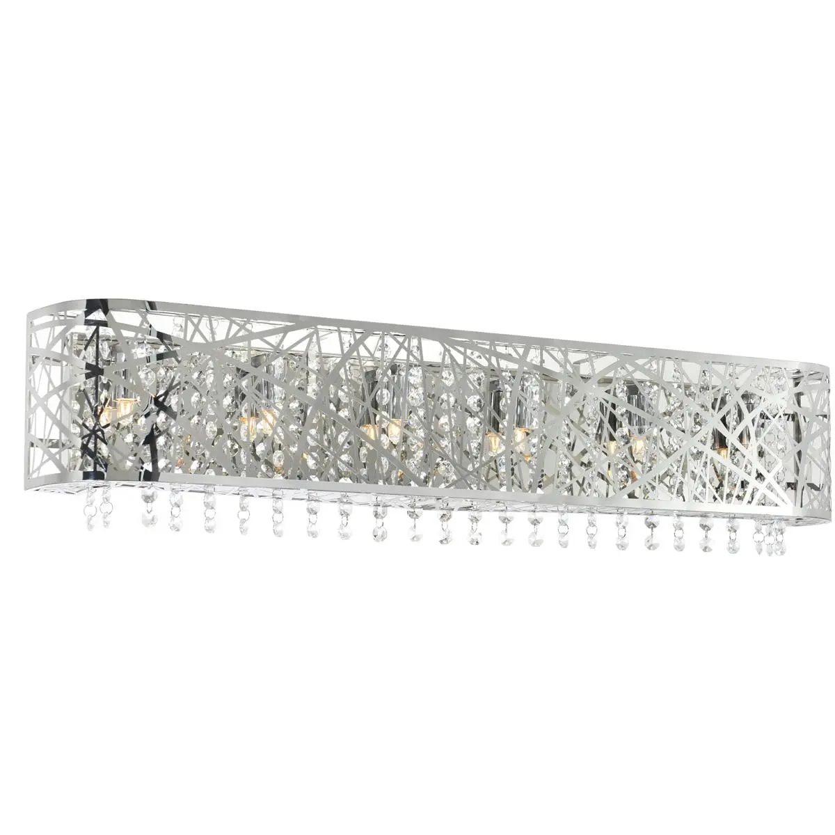 CWI Lighting Eternity 6 Light 32 inch Chrome Vanity Light Wall Light 5008W32ST-O