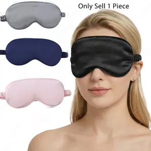 Soft Silk Sleep Mask, 100% Light Blocking, Zero Eye Pressure, Adjustable Strap, Travel Eye Mask, Comfortable and Relaxing, Blackout Sleep Mask