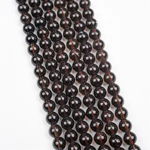 natural smoky quartz strand beads crystal beads quartz beads smoky quartz bracelets necklace jewelry gemstone crystal strand crystal strings crystal gift for girl crystal DIY accesory Anniversary Auspicious Birthday Daily Wedding Engagement