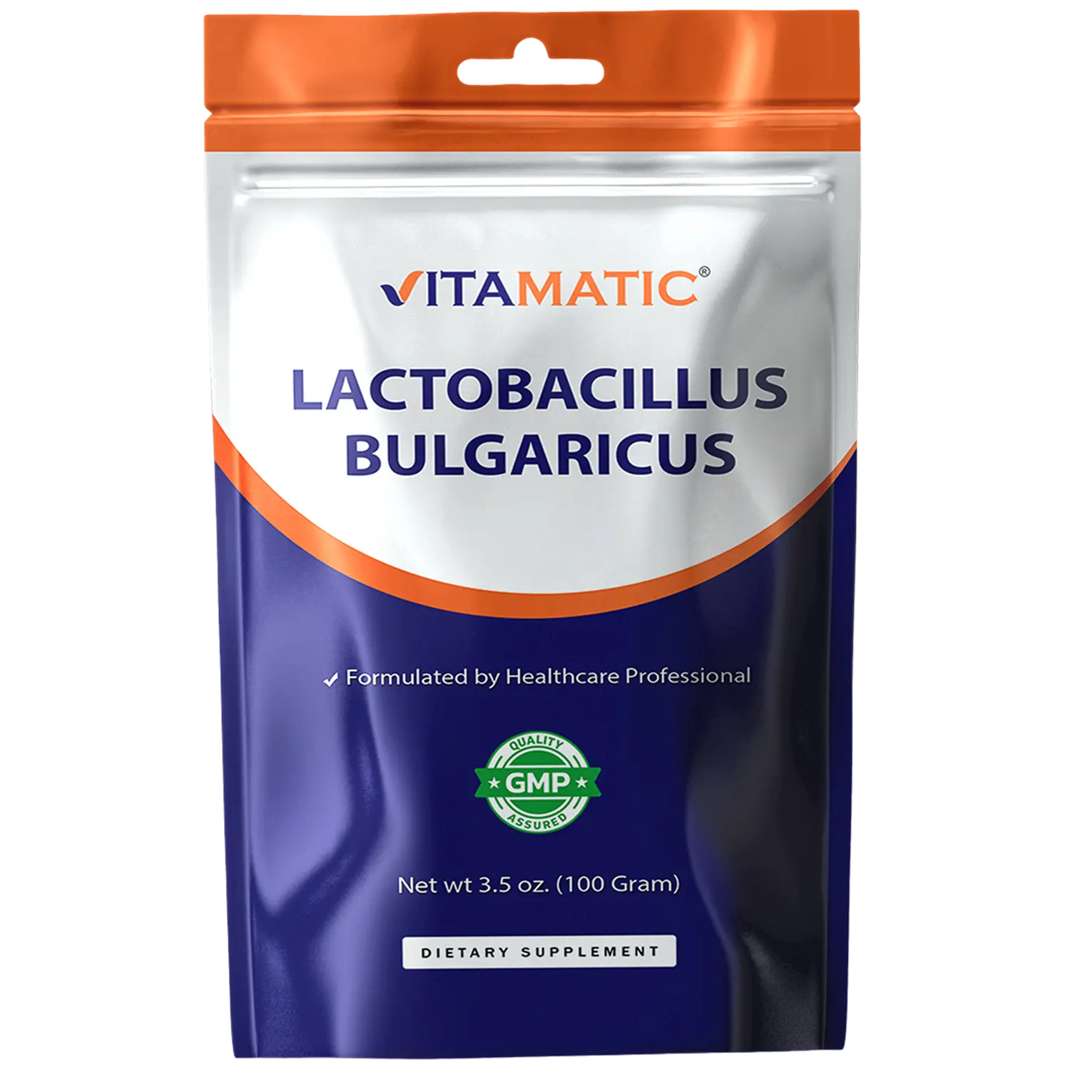 Vitamatic Lactobacillus Bulgaricus Probiotic Powder 100 Grams for Digestive Health Support GMP Assured 100 Servings Vitamatic Lactobacillus Bulgaricus Probiotic Powder 100 Grams for Digestive Health Support GMP Assured 100 Servings