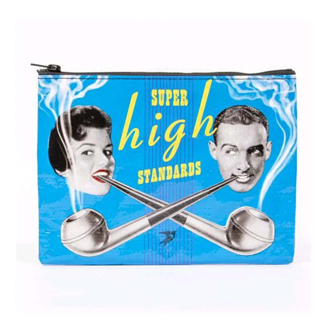 Super High Standards zippered pouch Blue Q