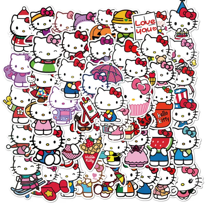 Sanrio Hello Kitty Decorative Stickers, Home Supplies for Home Decor, Fridge Decoration