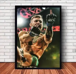 [Sale up to 30%]  Conor Mcgregor Boxing Poster Canvas Wall Art Family Bedroom Decor(Frame Option)
