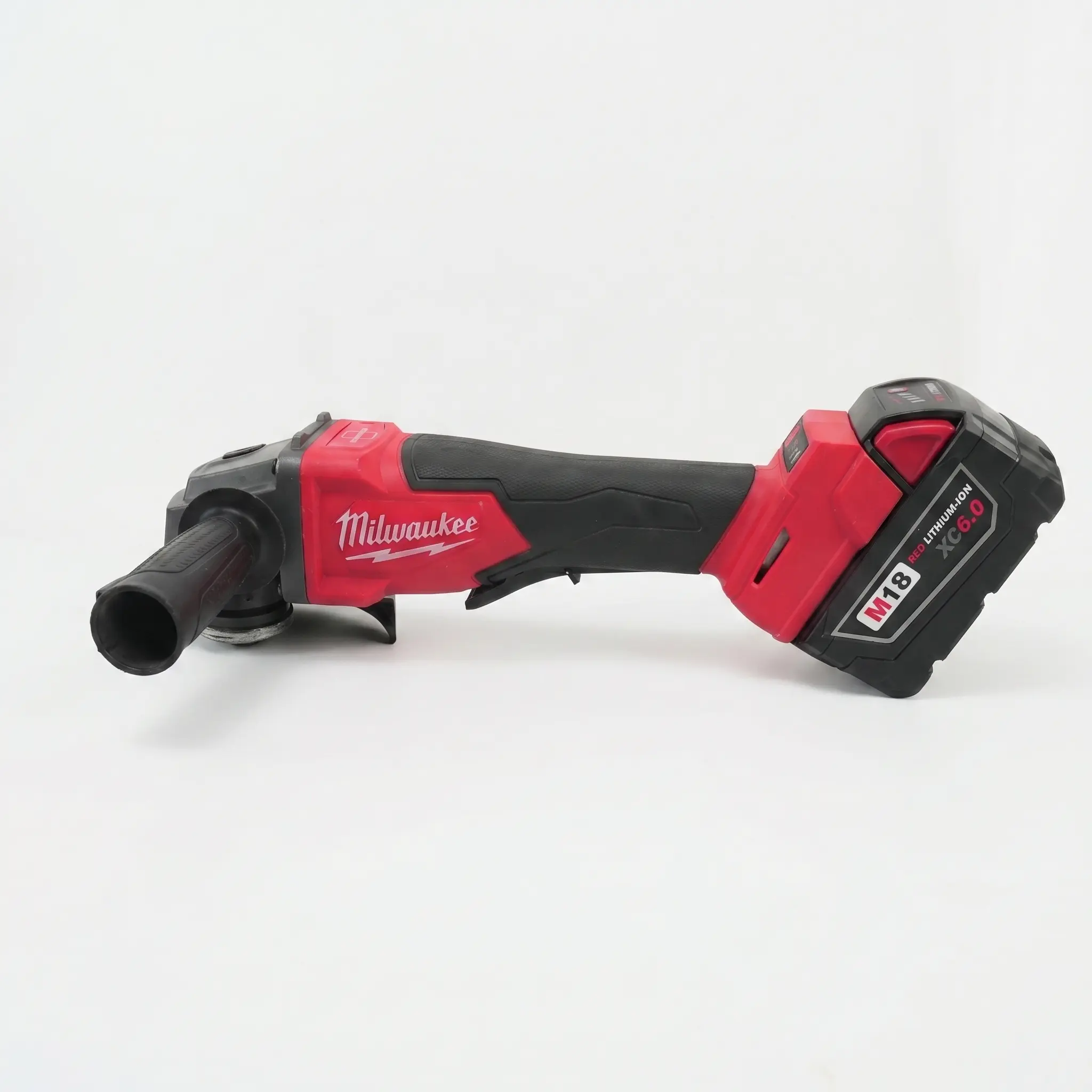 Milwaukee M18 125mm Brushless Grinder - Cordless Li-Ion M18 Battery Powered Tool with 4 Speeds, High Torque, Electronic Brake, M14 Shank, 2-Hand Grip, Auto Repair & Metal Cutting Use for Mechanics, DIY Tasks, Garage Maintenance job site