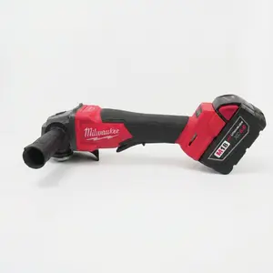 Milwaukee M18 125mm Brushless Grinder for Metal Cutting mechanic hand tool vehicle maintenance maximum torque cordless diy use variable speed controller electric no-load capacity task li-ion battery input power garage grind high electronic brake m m14