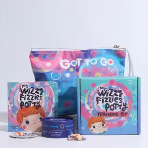 Wizzy Fizzies Potty Training Kit – Color-Changing Toilet Fizz Tablets With Booklet, 60 Count