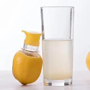 2PCS Lemon Mini Squeezer, Manual Lime Citrus Juice Squeezer for Fruit, Handheld Plastic Press