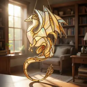 Dragon Window Suncatcher: Style Acrylic Fantasy Window Decoration