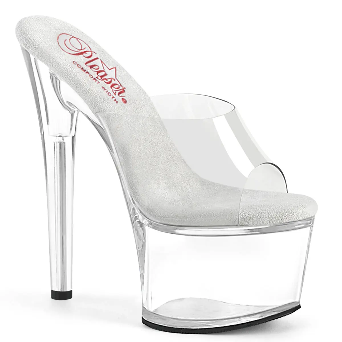7 Inch Heel PASSION-701 Clear High Heels Classy