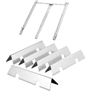 Spirit II E310  7636 Flavorizer Bars Burners for Weber Spirit Grill  Spirit 2 Replacement  GS4 Series 300 E-310 S-310 E-320 S-320 E-330 S-330 ii E-310 ii 330 Flavor Bars Burner Covers