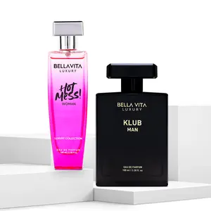 Club Chaos by BellaVita Luxury | Perfume Combo Gift Set | 2×100 ml | Hot Mess & Klub | Long Lasting Eau De Parfum | Vegan & Cruelty Free
