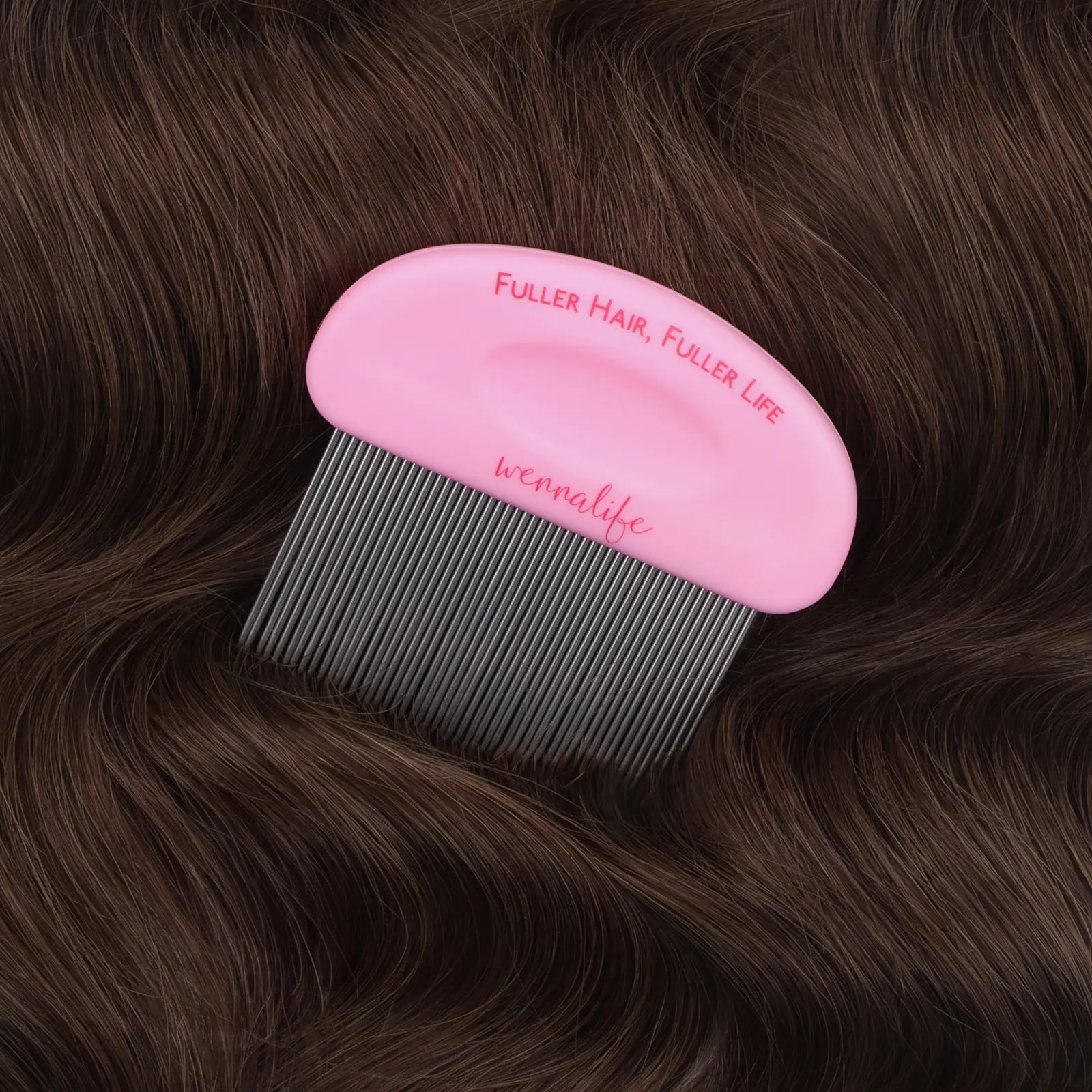WENNALIFE Tape Removal Comb for Tape-in Extensions, Fine Stainless Steel Teeth for Easy Glue Residue Removal, Scalp-Safe No-Pull Ergonomic Design for Salon & Home Use #sohoshic