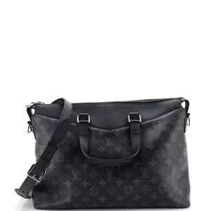 Pre-owned Louis Vuitton Canvas Coated Top Handle Bags Explorer Briefcase Monogram Eclipse Canvas by Rebag