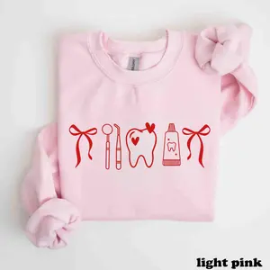 Dental Valentines Sweatshirt Dental Office Valentines Day Shirt Valentine Dental Hygienist Assistant Dentist Office Manager Matching Shirts - LORA ATCHER