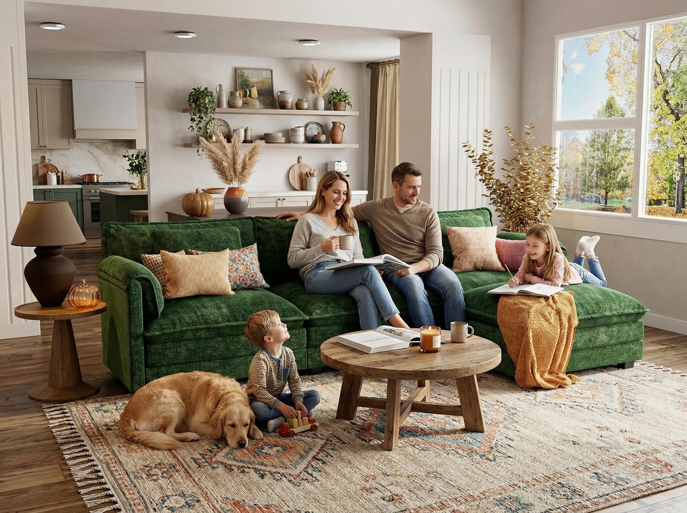 【2 Packages Shipping】ABCASA 113" Modular Sectional Sofa, Comfy Cloud Modern Couch, L Shaped Deep Seat Sofa Couches for Living Room, 4-Seater Modern Sofa with Movable Ottoman, DIY Combination, Chenille, Living Room Furniture 【2 Packages Shipping】ABCASA 113" Modular Sectional Sofa, Comfy Cloud Modern Couch, L Shaped Deep Seat Sofa Couches for Living Room, 4-Seater Modern Sofa with Movable Ottoman, DIY Combination, Chenille, Living Room Furniture