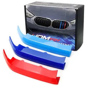iJDMTOY M-Color Grille Insert Trims For BMW 2021-up F44 2 Series Gran Coupe with 7 Standard Grille Beams