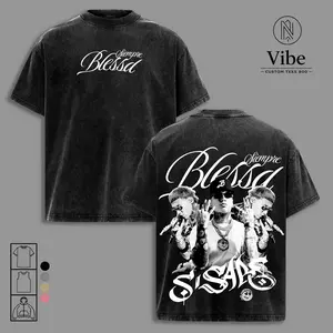 Blessd Siempre Blessd Si Sabe Graphic T-Shirt, Oversized Cotton Tee, Latin Trap Reggaeton Streetwear Shirt, Music Unisex