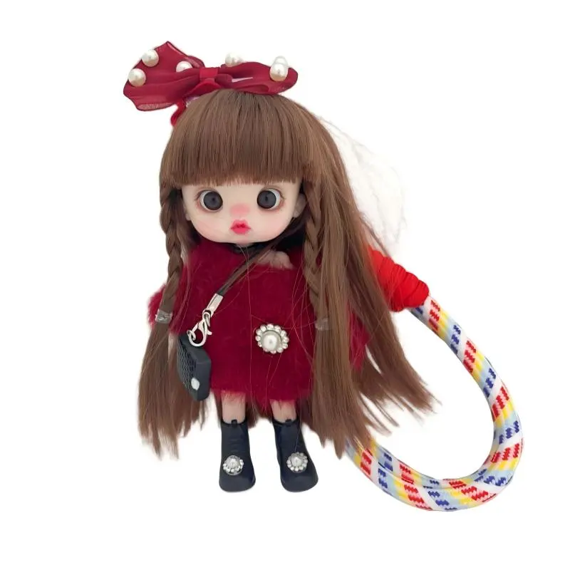 Naba TianXiaoTang Cute Fashion Plush Dolls Doll Bag Charm Key Chain  Phone Charm Phone Strap