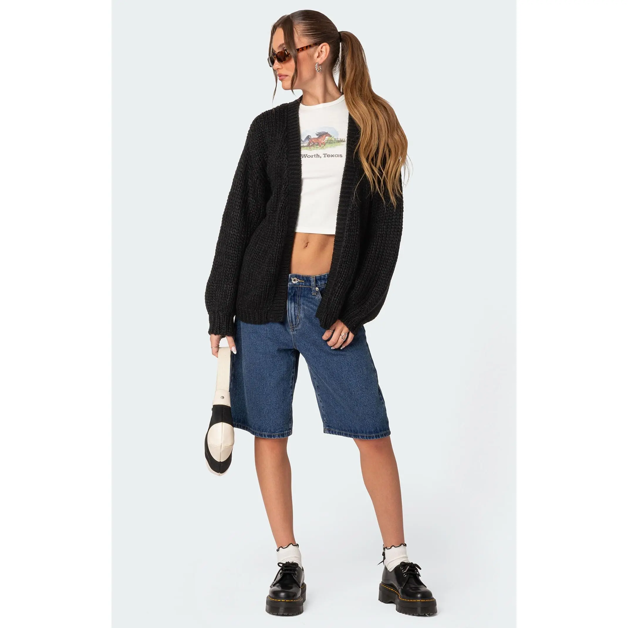 Edikted Women's Anina Oversized Knit Cardigan